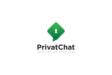 chat logo and icon vector illustration design Template