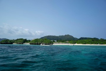 Naklejka premium 石垣島川平湾の風景