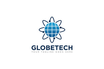 Fototapeta premium globe logo and icon vector illustration design Template
