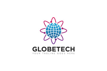 globe logo and icon vector illustration design Template