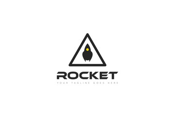 rocket logo and icon vector illustration design Template