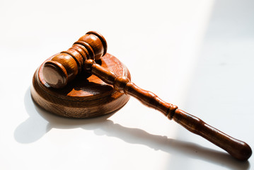 Law and Justice concept image, Gray background