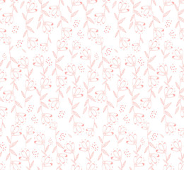 Floral seamless pattern for fabric and stationery design. Spring background for your social networks and cards