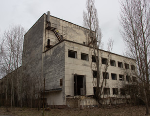 Ghost town Pripyat in Chernobyl, Ferris wheel