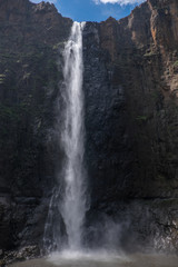 Fototapeta na wymiar Maletsunyane waterfall in in Semonkong, Lesotho, Southern Africa