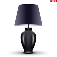 Classic Table Lamp with Bowl and Shade