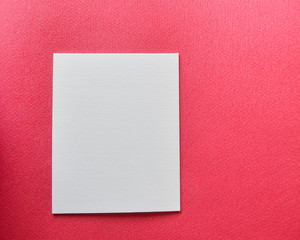 white primed canvas on pink background