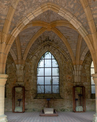 Fototapeta na wymiar At Orval Abbey in Belgium