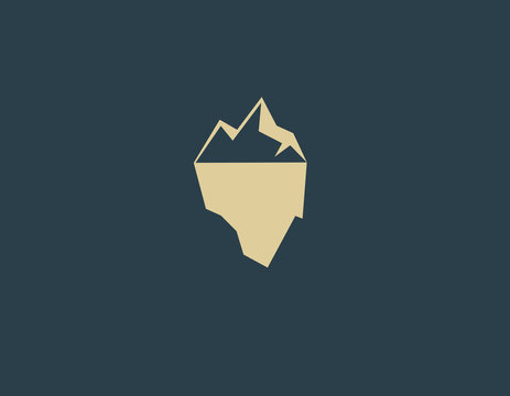 Creative logo iceberg icon for business company