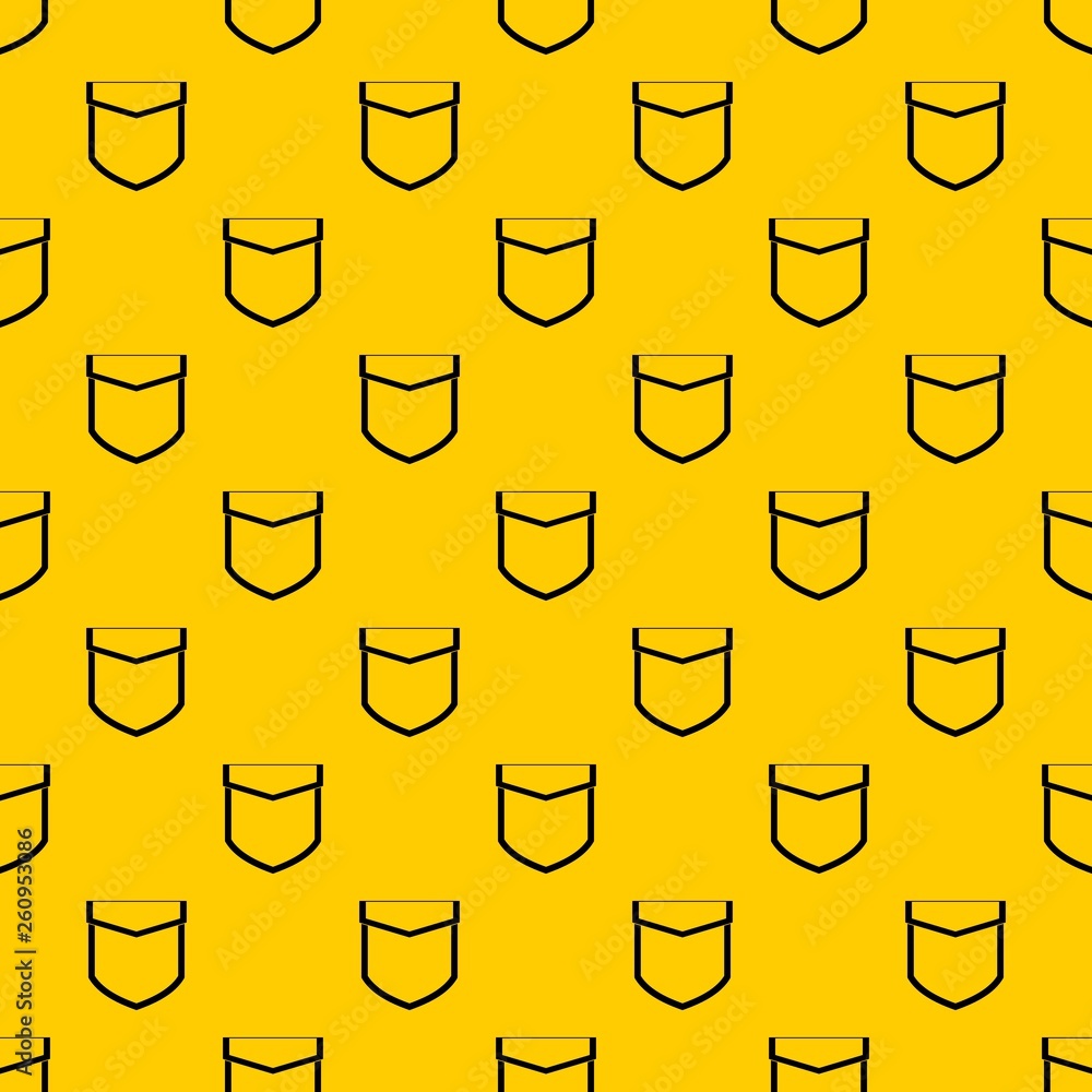 Poster pocket with valve pattern seamless vector repeat geometric yellow for any design