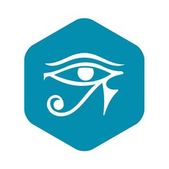 Eye of Horus Egypt Deity icon. Simple illustration of eye of Horus Egypt Deity vector icon for web