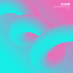 Abstract modern Background trendy vibrant gradient color. Flow Shape pink and blue color 3D with spiral liquid or twisted fluid. You can use for brochure, flyer, poster, banner web, cover design.