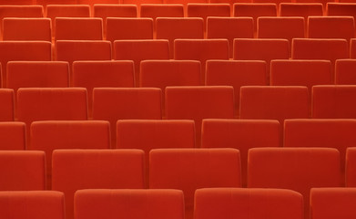 Fototapeta premium Seats in cinema theater opera concert hall