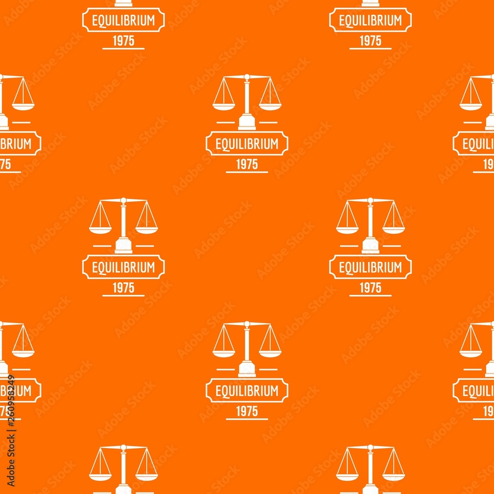 Poster equilibrium pattern vector orange for any web design best