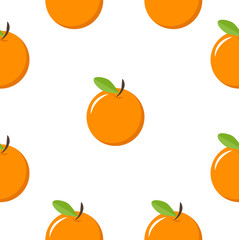 oranges fruit  seamless pattern