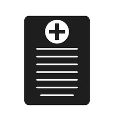 Medical prescription icon. Flat style vector EPS.