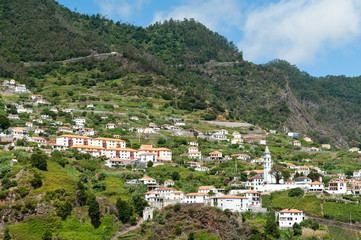 Fototapeta na wymiar Blick auf Faial auf Madeira