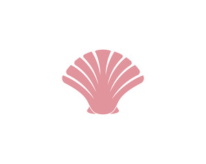 Scallop logo template vector icon illustartion design 