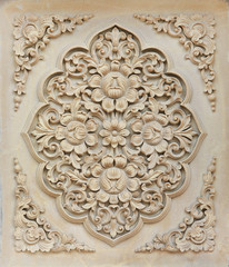 Beautiful flower stone carving