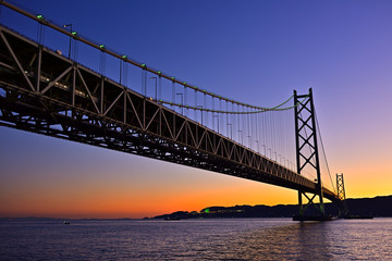 ブルーモーメントの明石海峡大橋