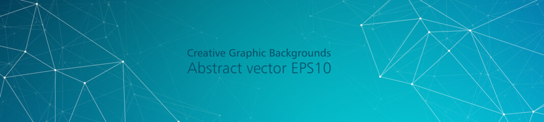 Graphic lines and dots modern creative vector background