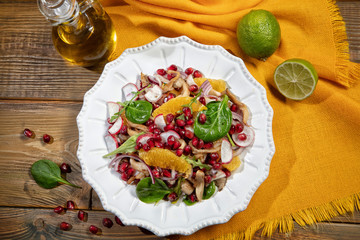 Plate With Salad