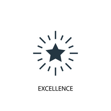 excellence icon. Simple element illustration. excellence concept symbol design. Can be used for web and mobile.
