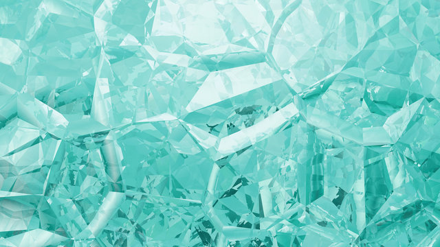 Turquoise Crystal Abstract background