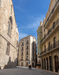 Fototapeta na wymiar Turismo en la ciudad de Tortosa - Tarragona