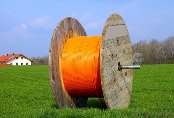 kabelrolle  schnelles internet auf dem land