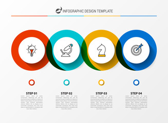 Infographic design template. Creative concept with 4 steps
