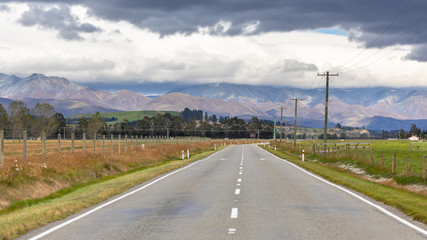road to horizon New Zealand south island