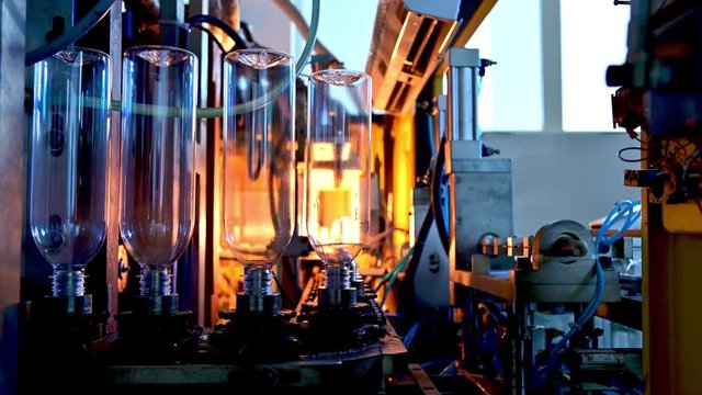 plastic bottle making