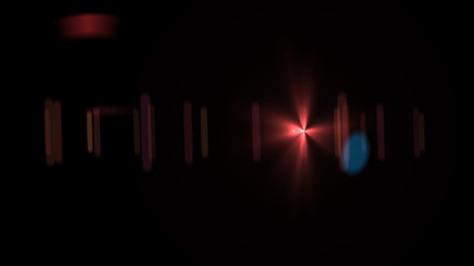 red lens flare