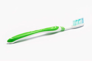 New toothbrush isolated on a white background