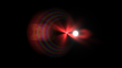 red lens flare
