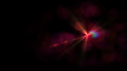 red lens flare