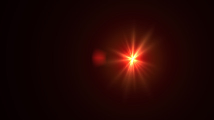 red lens flare