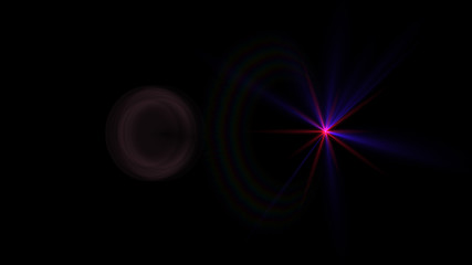 red lens flare