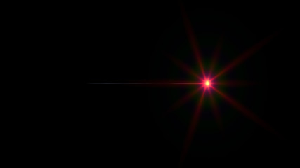 red lens flare