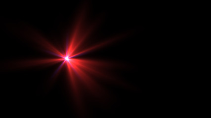 red lens flare