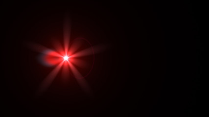 red lens flare