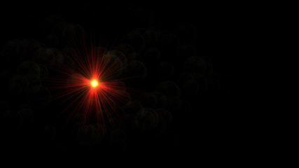 red lens flare