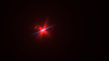 red lens flare