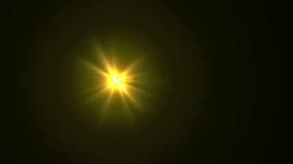 Obraz premium yellow lens flare