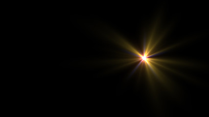 yellow lens flare