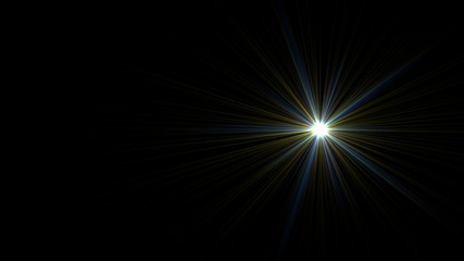 yellow lens flare
