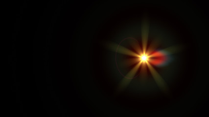 yellow lens flare