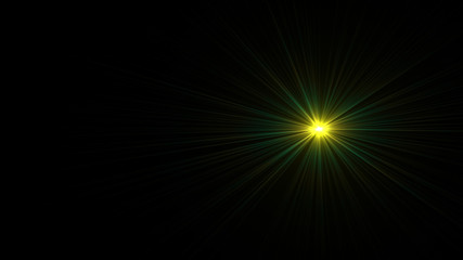 yellow lens flare