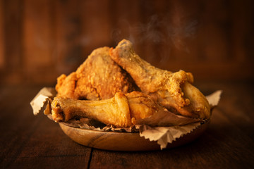 Plate of original recipe fried chickens